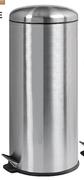 Mainstays 30Ltr Stainless Steel Dome Pedal Bin