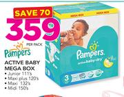 Pampers Active Baby Mega Box-Per Pack