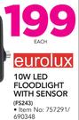 Eurolux 10W LED Floodlight With Sensor FS243