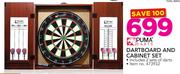 Puma Darts Dartboard And Cabinet Set