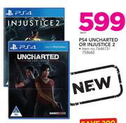 PS4 Uncharted Or Injustice 2-Each