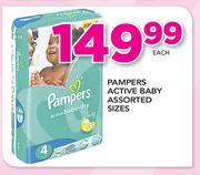Pampers Active Baby Assorted Sizes-Each