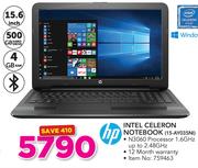 HP Intel Celeron Notebook 15-AY035NI