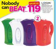 Logik 2000W 1.7Ltr Colour Kettles-Each