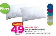 Tela Milano Standard Pillows-Per pack