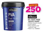 Homestead Fast Hide White Paint-20Ltr
