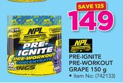 NPL Pre-Ignite Pre Workout Grape-150g
