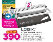 Logik Comb Binder CB0021 With Plus Fellows Comb Binding Kit