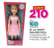 Kid Connection 81cm Wispy Walker Doll
