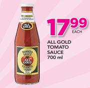 All Gold Tomato Sauce-700ml Each