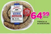Fringilla Boerewors-Per Kg