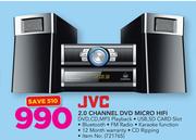 JVC 2.0 Channel DVD Micro HiFi