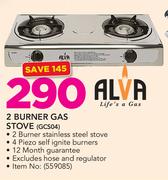 Alva 2 Burner Gas Stove GCS04