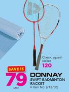 Donnay Swift Badminton Racket-Each