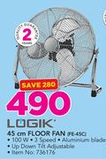 Logik 45cm Floor Fan FE-45C