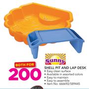 Sunny Shell Pit And Lap Desk