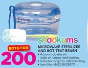 Snookums Microwave Sterilizer And Bot Treat Brush