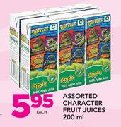 Assorted Character Fruit Juices-200ml Each