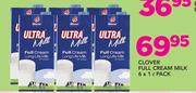 Clover Full Cream Milk-6X1Ltr Pack