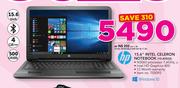 HP 15.6" Intel Celeron Notebook 15-AY032