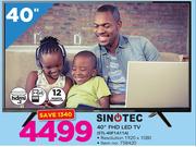 Sinotec 40" FHD LED TV STL-40F1A11A