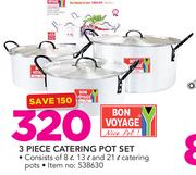 Bon Voyage 3 Piece Catering Pot Set