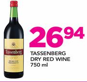 Tassenberg Dry Red Wine-750ml