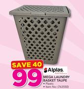 Alplas Mega Laundry Basket Plastic Taupe