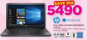 HP 15.6" Intel Celeron Notebook 15-AY032