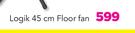 Logik 45cm Floor Fan 