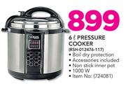 Logik 6ltr Pressure Cooker Including Accessories RSH-012476-117