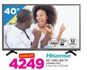 Hisense 40" FHD LED TV HX40N2176F