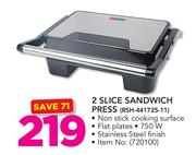 Logik 2 Slice Sandwich Press RSH-441725-11