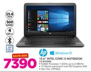 HP 15.6" Intel Core i3 Notebook 15-AY035NI