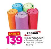 Trojan 4mm Yoga Mat-Each
