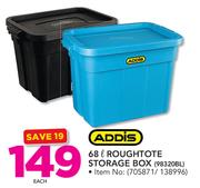 Addis 68ltr Roughtote Storage Box 98320BL-Each