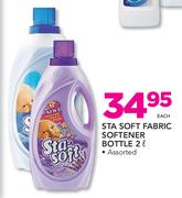 Sta Soft Fabric Softener Bottle Assorted-2ltr Each