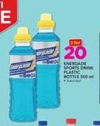 Energade Sports Drink Plastic Bottle Assorted-2 x 500ml