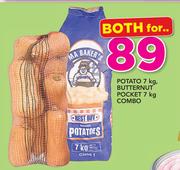 Potato 7kg, Butternut Pocket 7kg-Combo