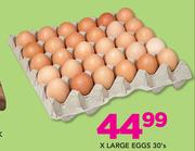 X Large Eggs-30's