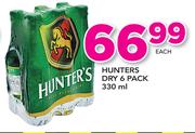 Hunters Dry 6 Pack-330ml Each