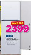 KIC 170Ltr White Top Freezer Fridge 518 1