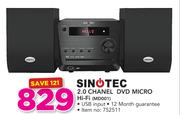 Sinotec 2.0 Channel DVD Micro HiFi MD001