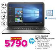 HP Intel Core i3 Notebook 15-AY035NI