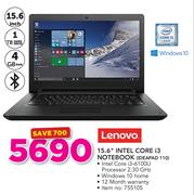 Lenovo 15.6" Intel Core i3 Notebook IDEAPAD 110