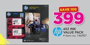 HP 652 Ink Value Pack