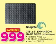 Seagate 2TB 2.5" Expansion Hard Drive STEA2000400