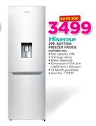 Hisense 299Ltr Bottom Freezer Fridge H299BME-WD
