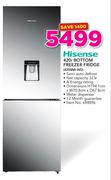 Hisense 420Ltr Bottom Freezer Fridge 420BMI-WD