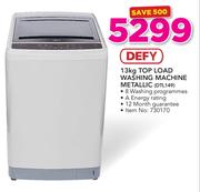 Defy 13Kg Top Load Washing Machine Metallic DTL149